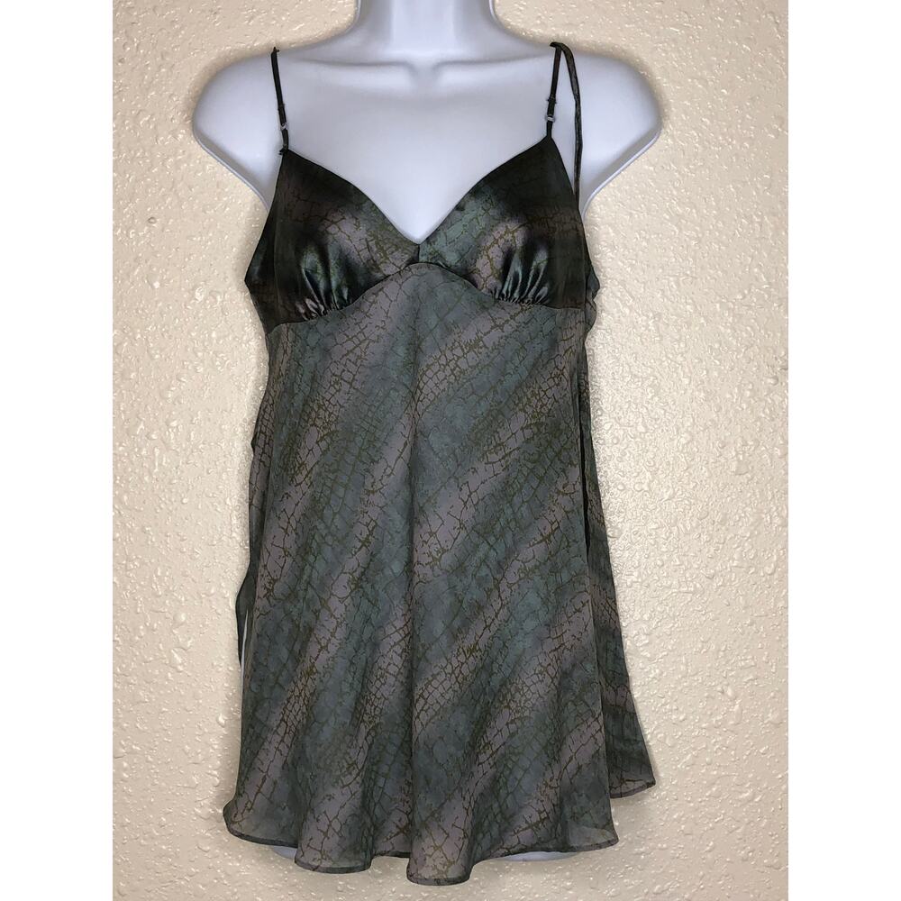 Victoria’s Secret Lingerie, Teddy, sleepwear in pink & green, adjustable straps